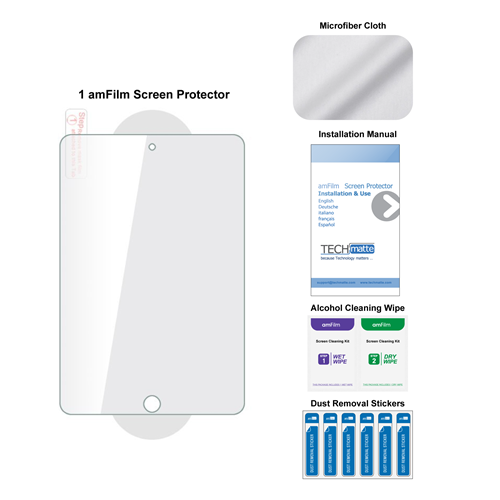 2-Pack Tempered Glass Screen Protector For IPad Mini 5 (2019) – 5th Gen, 7.9-Inch, Anti-Scratch
