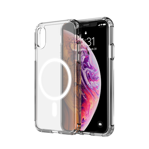 Cover Magsafe For Apple IPHONE Xs Max Case Magnetic Silicone Clear