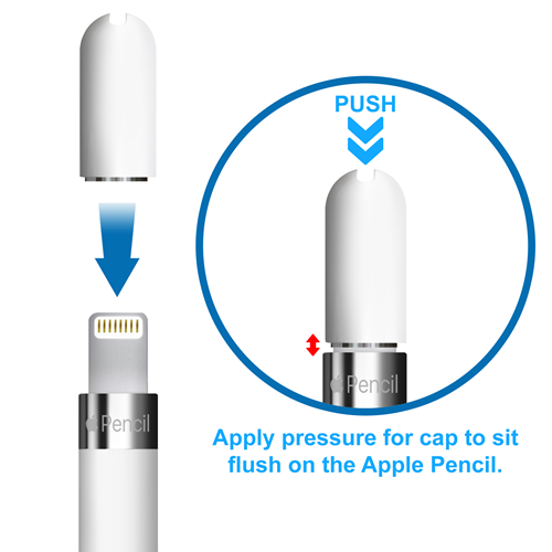 Apple Pencil Charging Adapter Cap - TechMatte