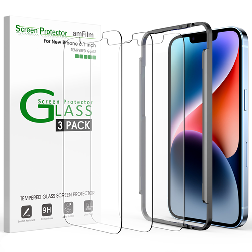 amFilm OneTouch Screen Protector & Camera Protector for iPhone 13 Pro Max  2-Pack Each – TechMatte