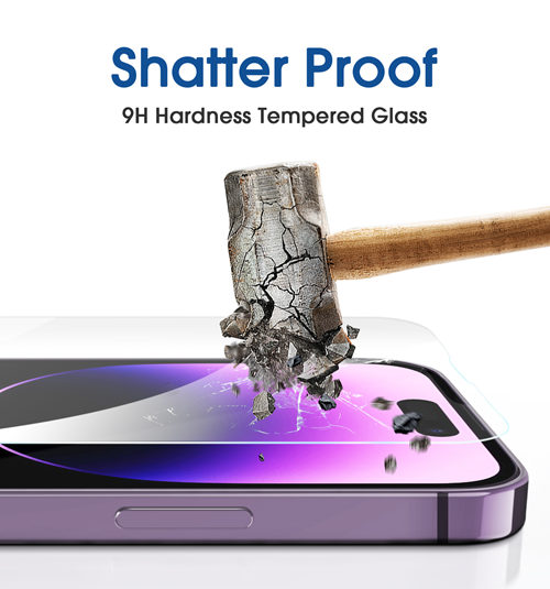 1-6 Tempered Glass i phone 14 Pro Max Screen Protector iphone14