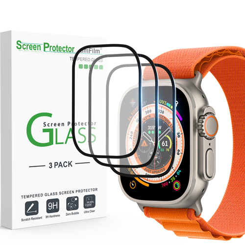 amFilm Glass Screen Protector for Apple Watch Ultra - Thumbnail 3