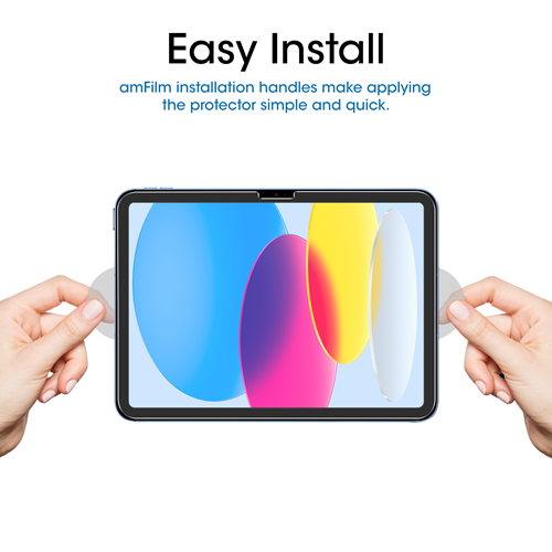 onn. iPad 10th generation 10.9 in. Screen Protector, Easy