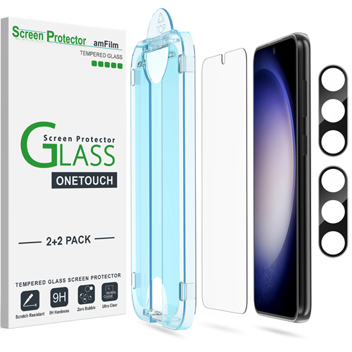 amFilm OneTouch Galaxy S23 Glass Screen Protector & Camera Protector (6.1
