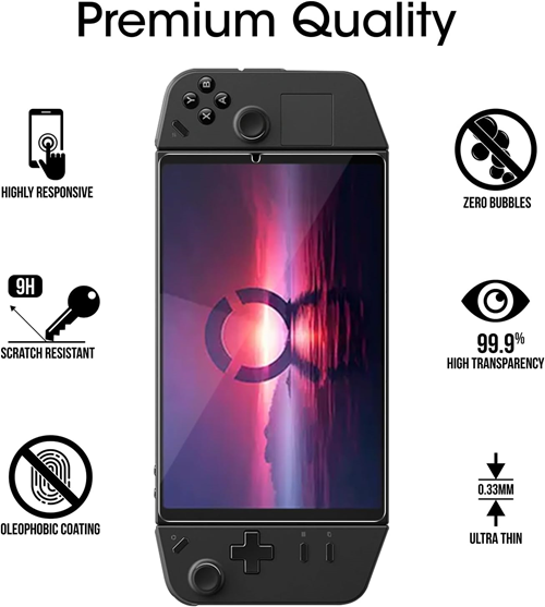 Lenovo Legion Go S Case Healing Shield Screen Protector For Lenovo Legion Go S - Clear PET Film With Oleophobic Coating Lenovo Legion Go S Clear Oleophobic PET Screen Guard